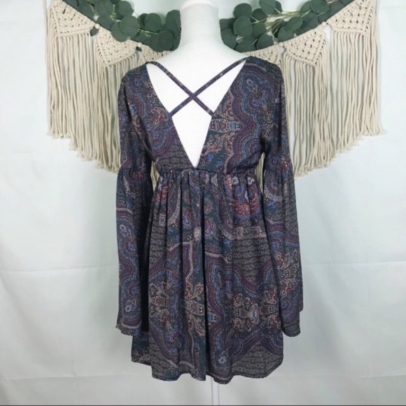 Altar'd State Tops - 3/$15 Altar’d State; Paisley Dress Top Size M
